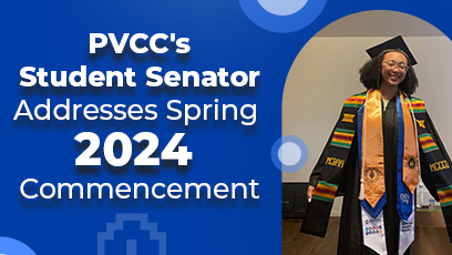 PVCC's Student Senator Addresses Spring 2024 Commencement