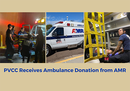 PVCC Receives Ambulance Donation from AMR