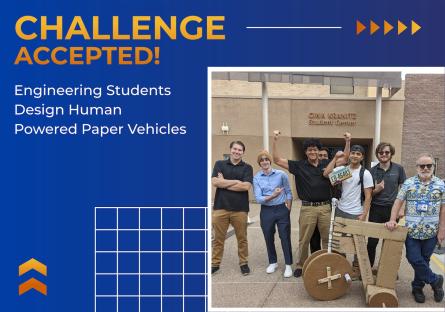 PVCC Engineering Professor Challenges Students with Paper Car Project