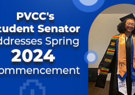 PVCC's Student Senator Addresses Spring 2024 Commencement