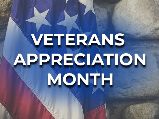 Veterans Appreciation Month: November